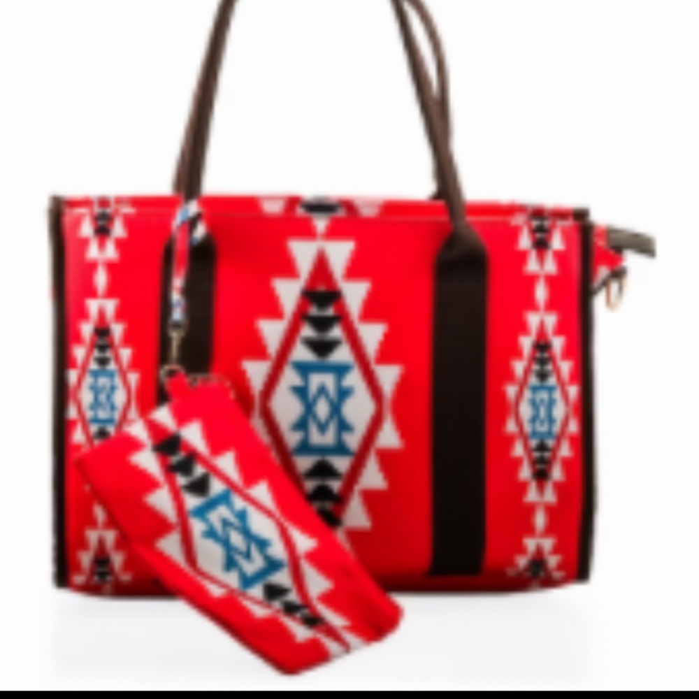 Red 2pc Tote set